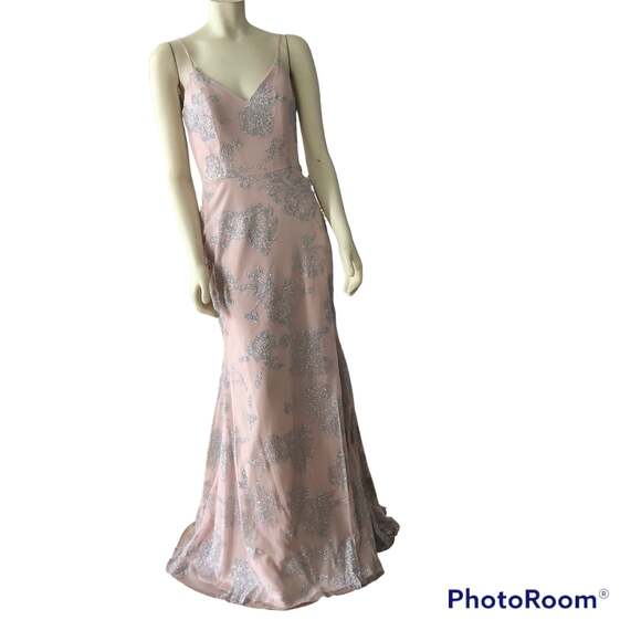 NWT Hayley Paige Occasions style 5717 low back sleeveless blush color size 2 - Picture 5 of 12